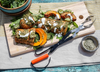 Hassleback Butternut Squash with Salsa Verde