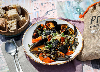 Hot Smoked Mussels With Pancetta