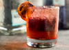 Smoky Negroni with Grilled Peaches