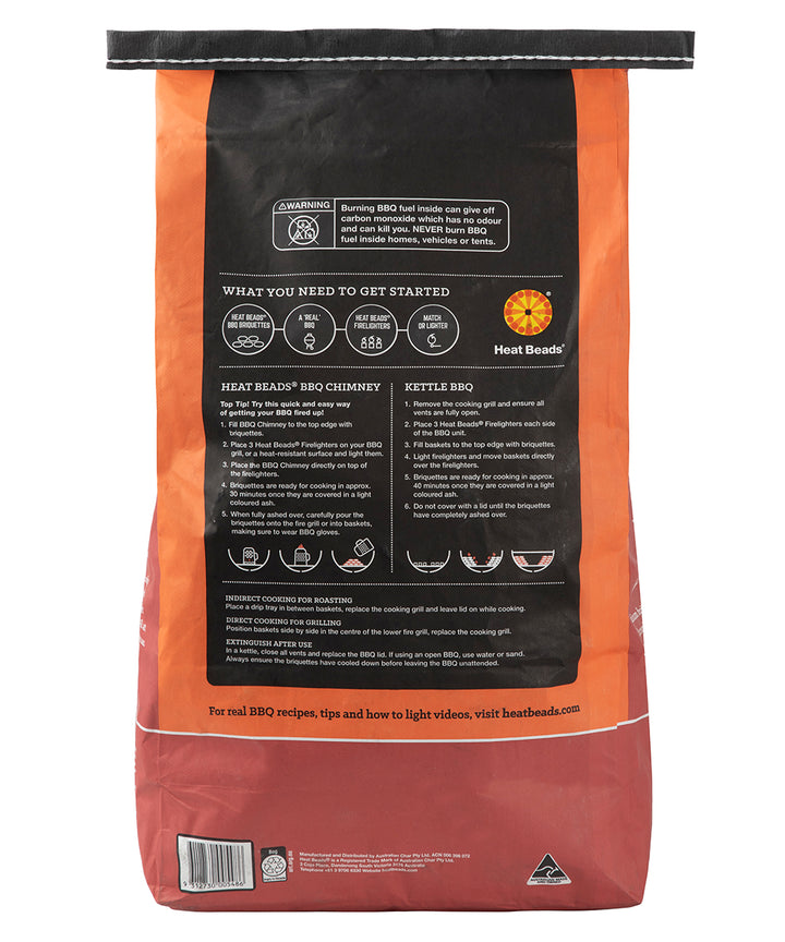 Australian Heat Beads® Barbecue Briquettes