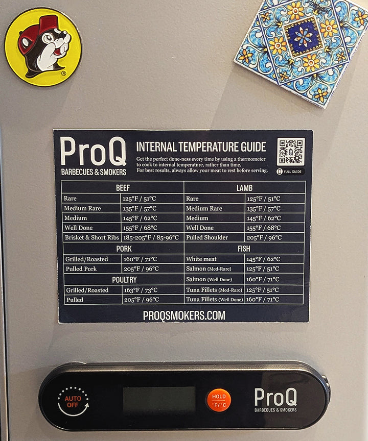 Proq Gold ProQ Magnetic Temperature Chart | Accessories | ProQ Smokers – ProQ ...