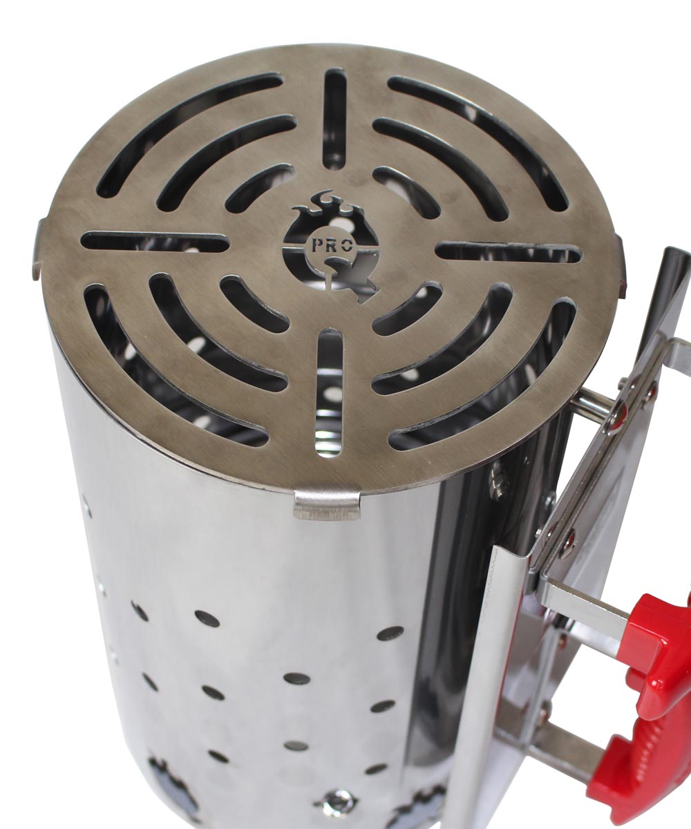 Chimney starter steak top